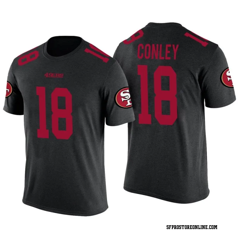 Black Youth Chris Conley San Francisco 49ers Color Rush Legend T-Shirt