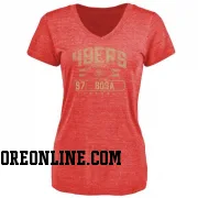 Red Women's Nick Bosa San Francisco 49ers Flanker T-Shirt