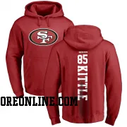 Red Youth George Kittle San Francisco 49ers Backer Pullover Hoodie