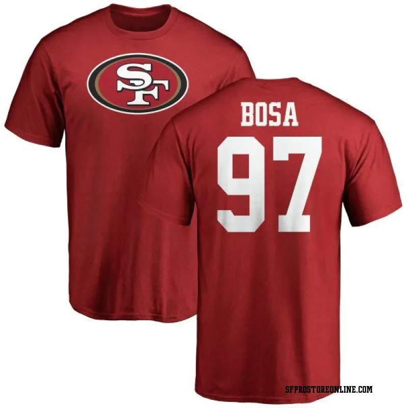 Red Youth Nick Bosa San Francisco 49ers Name & Number Logo T-Shirt